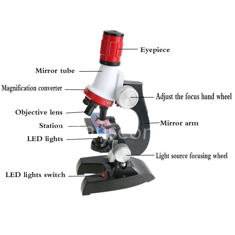 Exciting Microscope for Children - 100x to 1200x Magnification