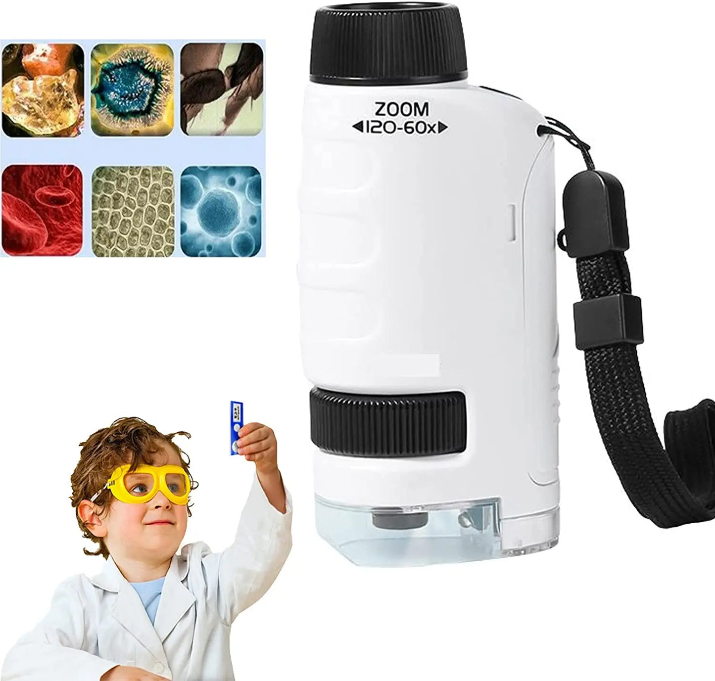 Fun-filled Hand-held 120X Children Microscope