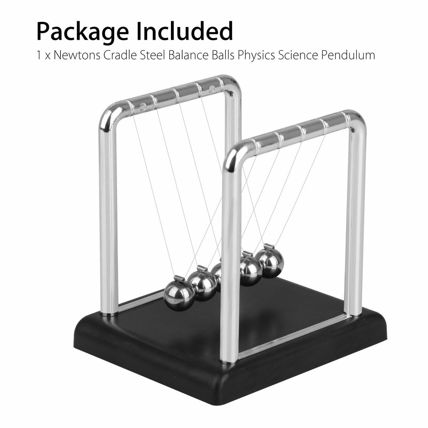 Beautiful Newtons Cradle Science Pendulum made from Steel