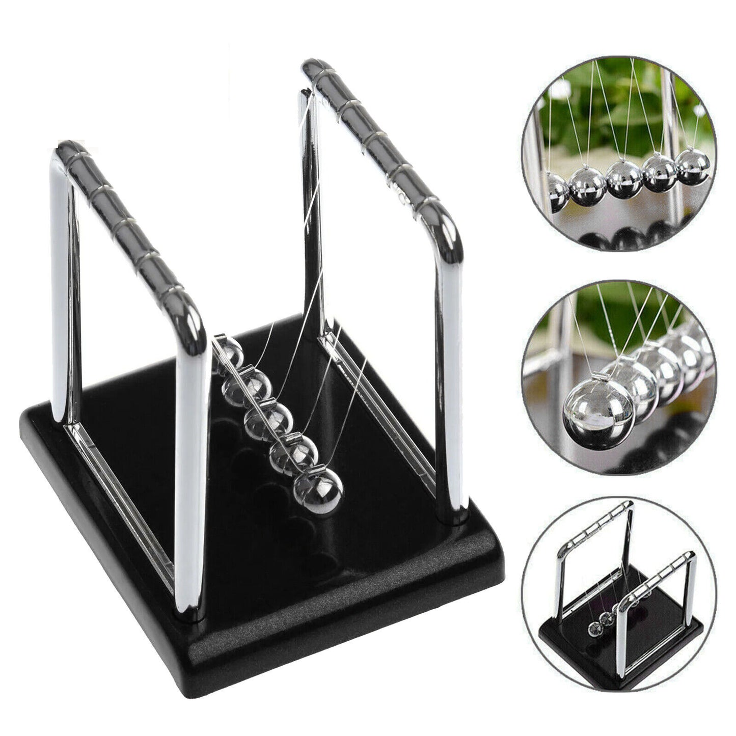 Beautiful Newtons Cradle Science Pendulum made from Steel