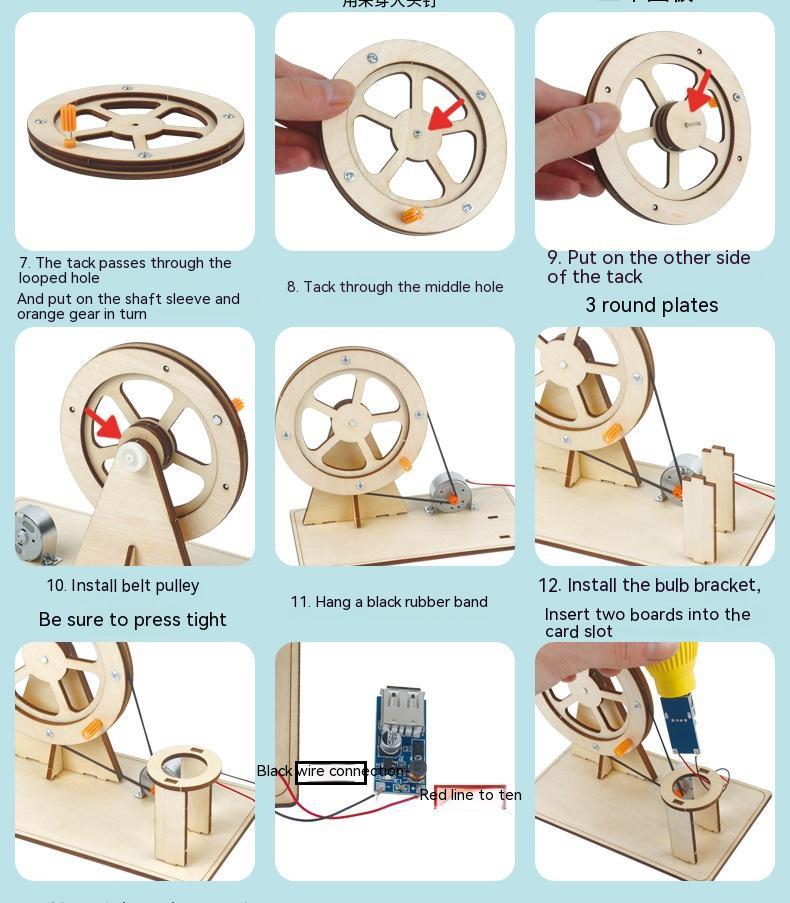 Scientific Experiment Portable Power Generator Toys